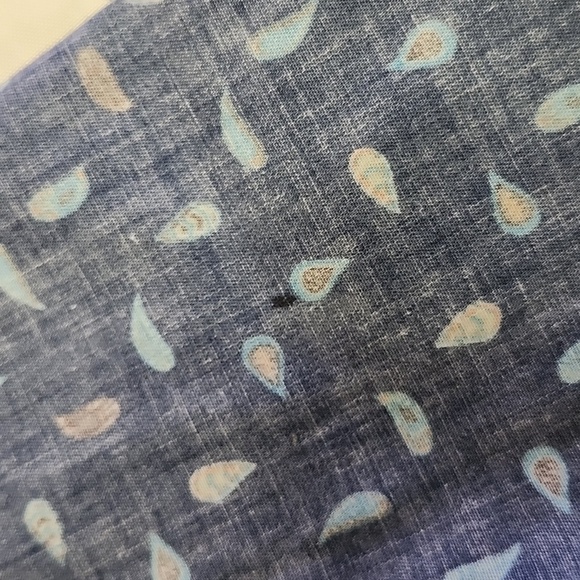 VISSLA Men's Blue Patterned Cotton Button-down Collared Shirt Casual XL - Picture 9 of 10